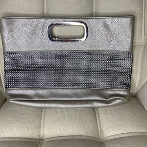 Rhinestone clutch with handle